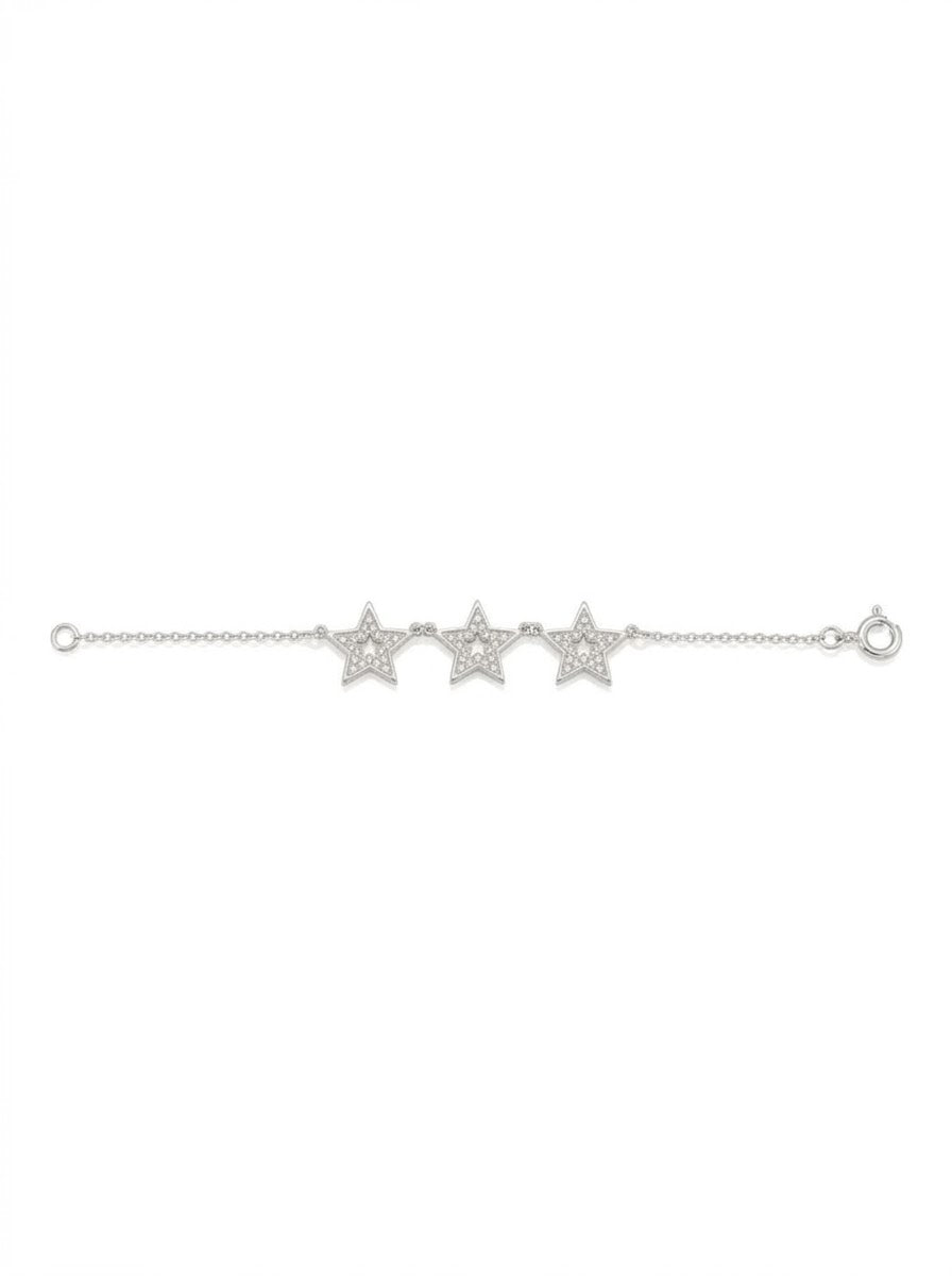 PULSERA DE PLATA ESTRELLAS
