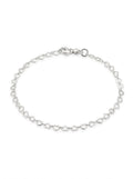 PULSERA DE PLATA FEMENINA DE CORAZONES