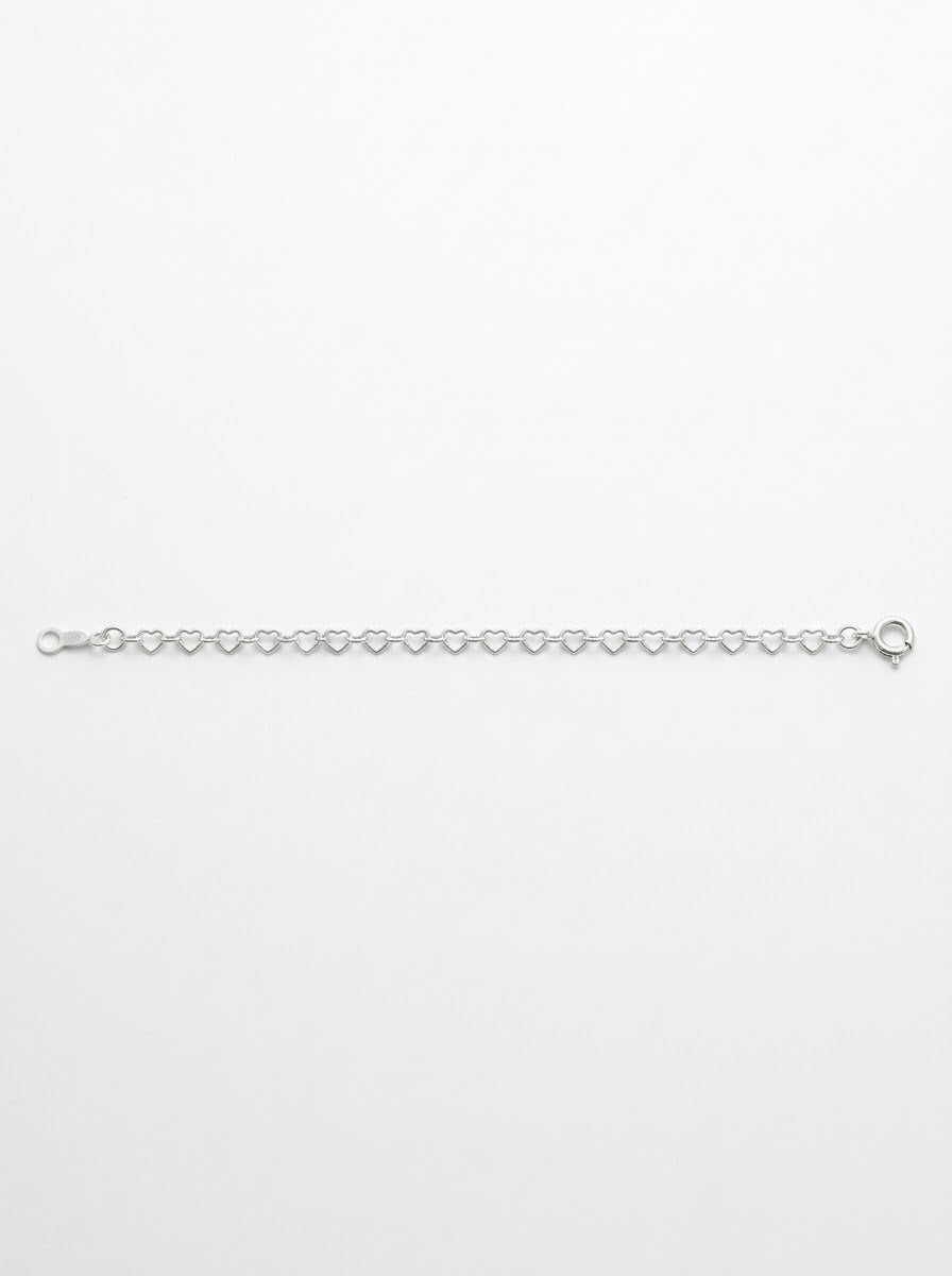 PULSERA DE PLATA FEMENINA DE CORAZONES