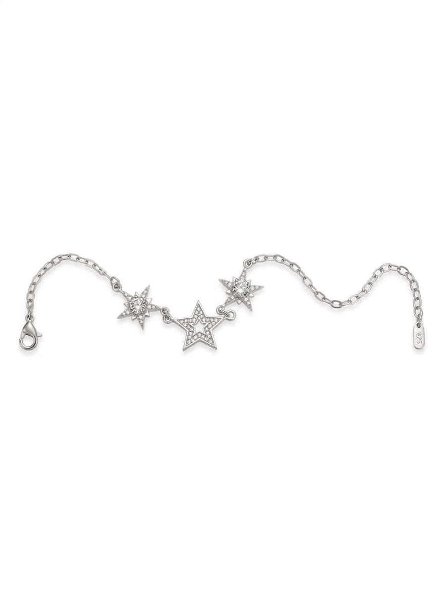 PULSERA DE PLATA ESTRELLAS