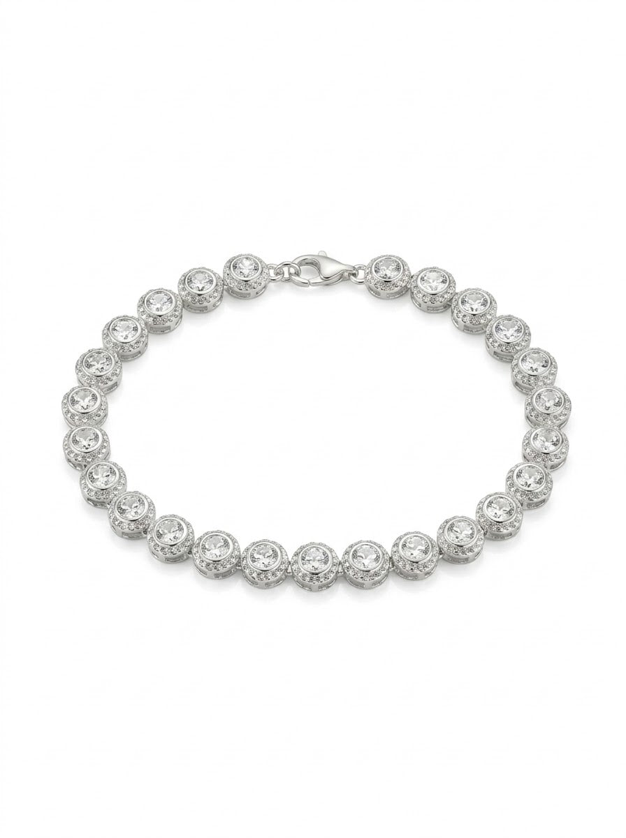 PULSERA DE PLATA FEMENINA FIESTA