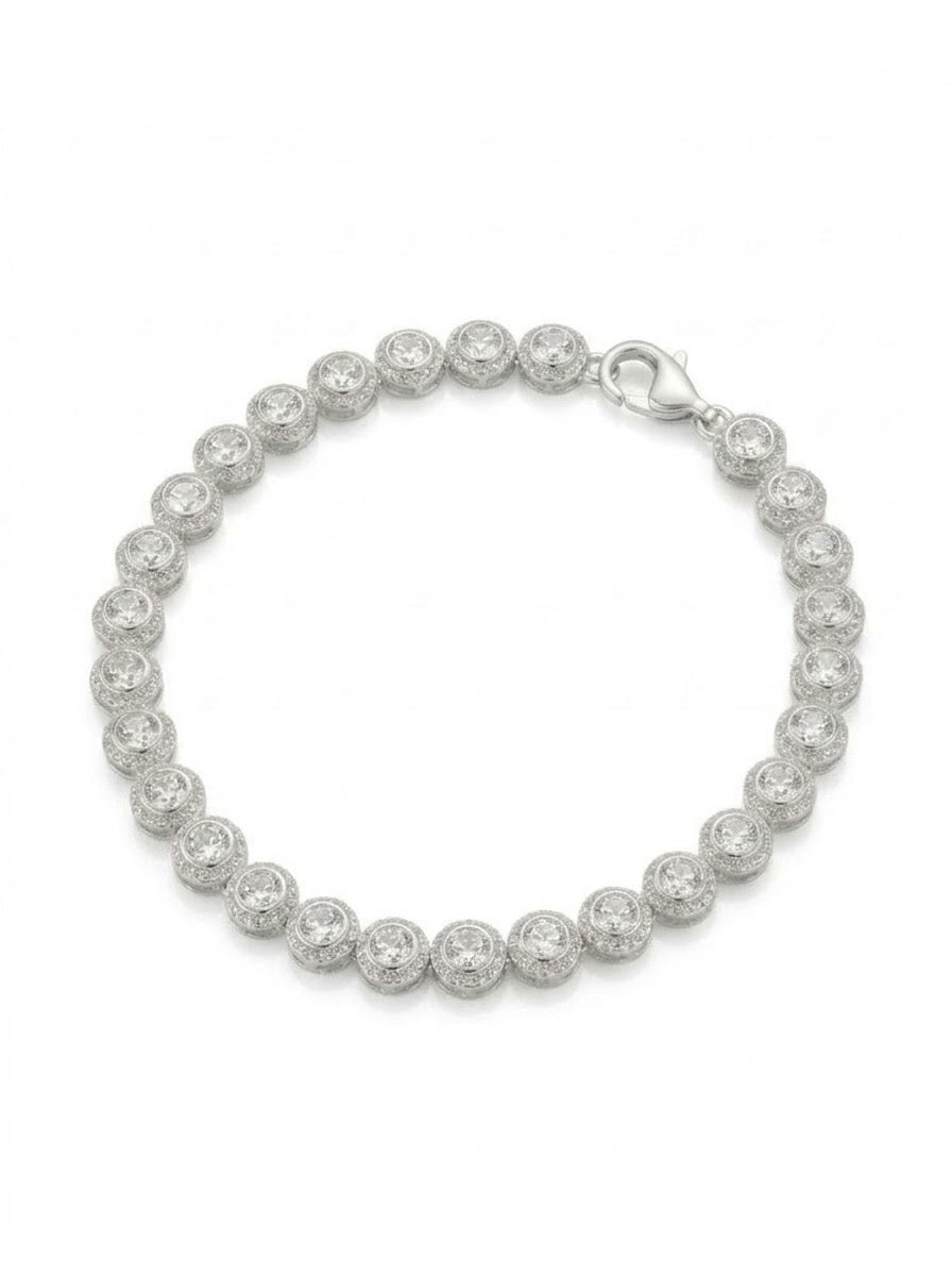 PULSERA DE PLATA FEMENINA FIESTA