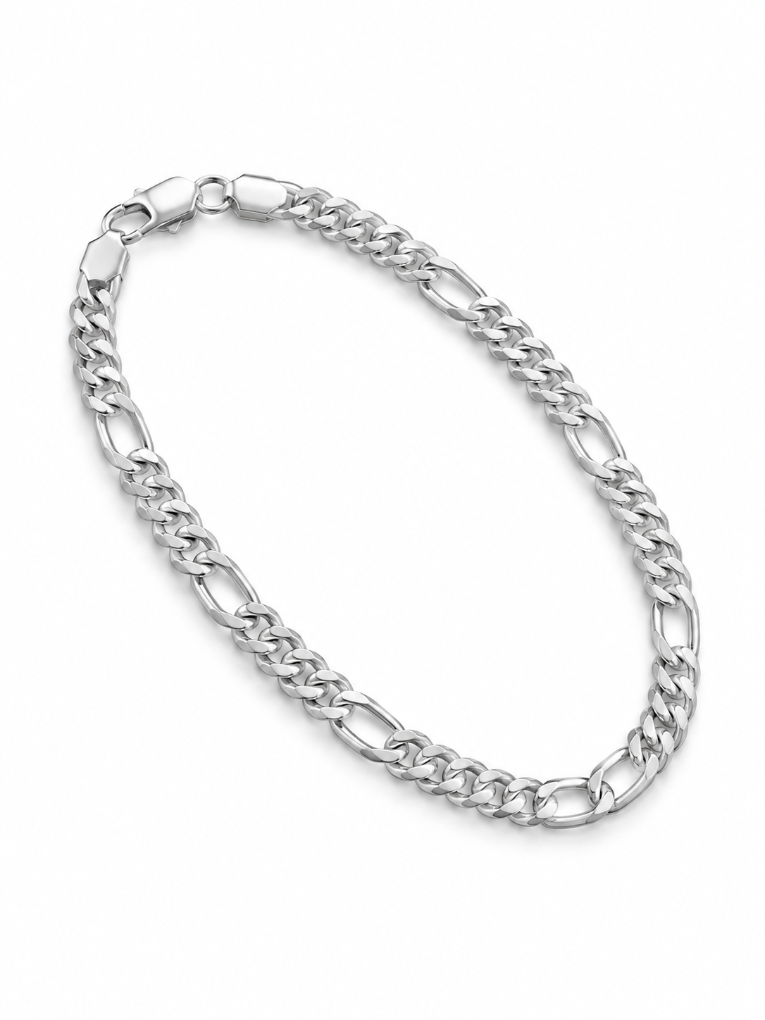 PULSERA MASCULINA FIGARO CARTIER PLATA ESTERLINA