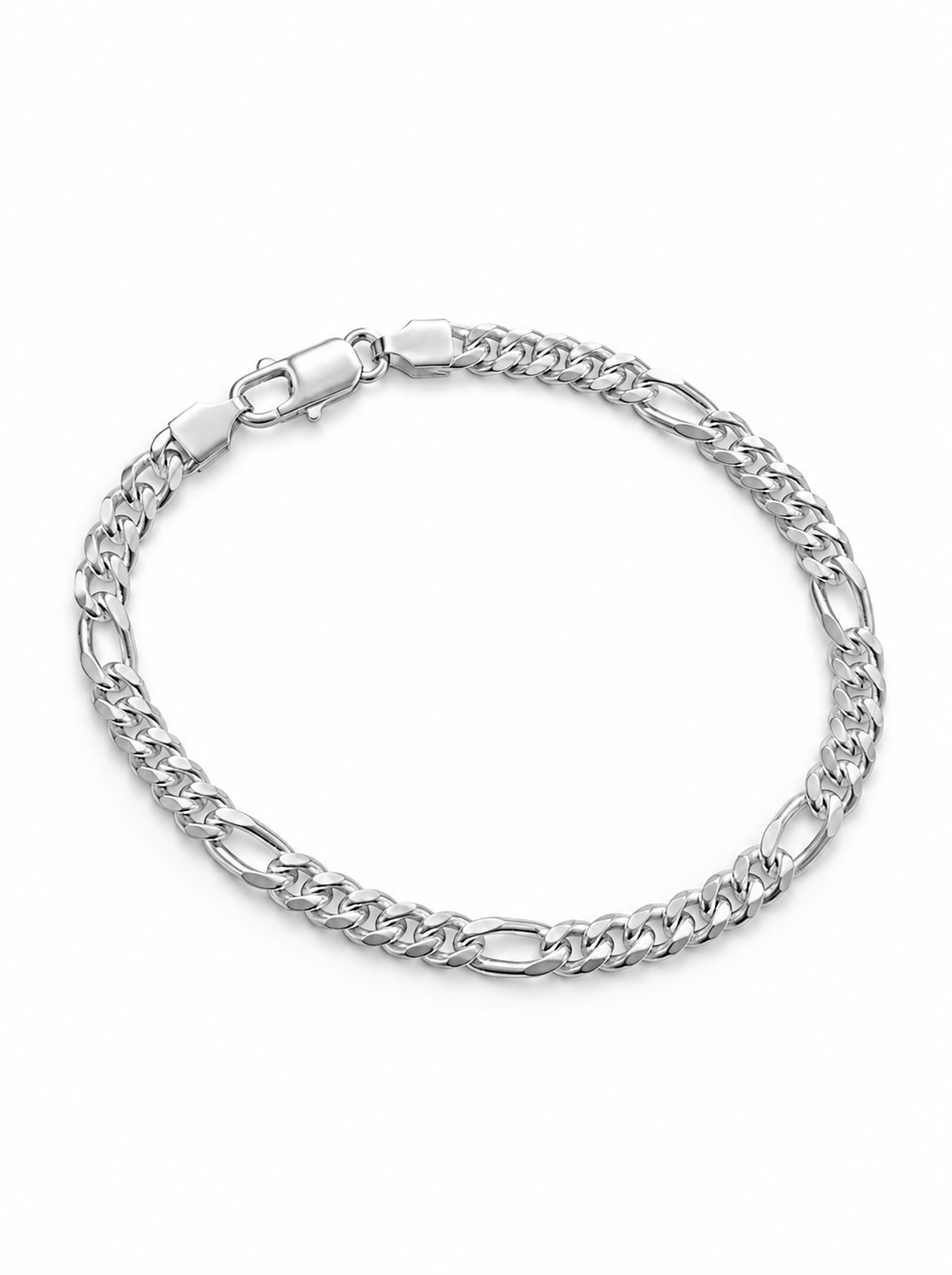 PULSERA MASCULINA FIGARO CARTIER PLATA ESTERLINA